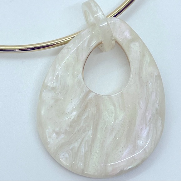 NWOT  Rush by Denis & Charles Choker Necklace with Statement Pendant Signed - Picture 8 of 10